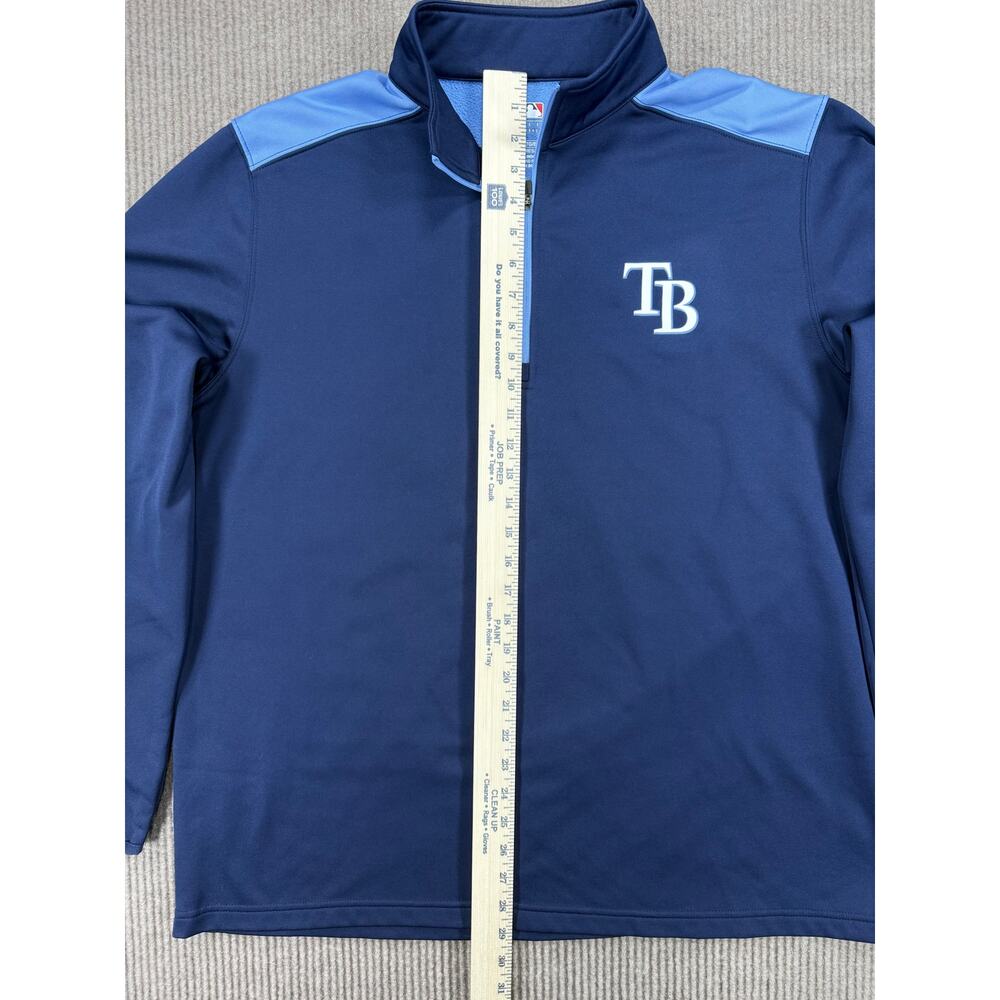 Genuine Merchandise Tampa Bay Rays MLB Fleece 1/4 Zip Mens XL - Picture 8 of 8